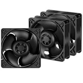 Arctic S12038-4K Ventilador PC 3 Pack Negro 3 Piezas